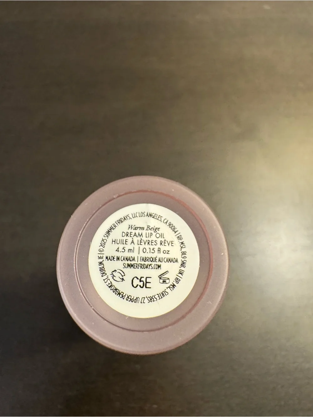 Summer Fridays Dream Lip Oil Warm Beige .15 oz 4.5 ml Full Size NEW